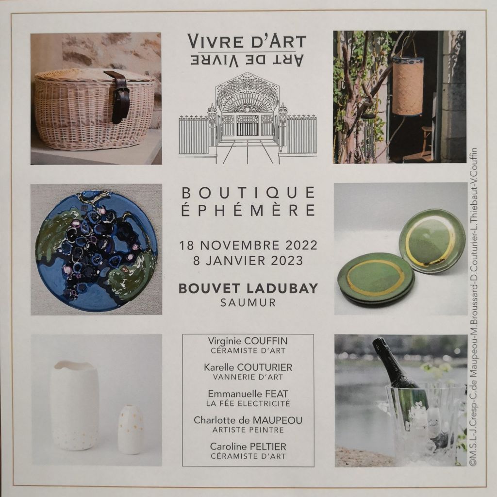 Atelier Brins de Malice - Vannerie d'Art expose chez Bouvet-Ladubay